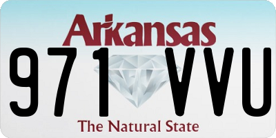 AR license plate 971VVU