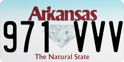 AR license plate 971VVV