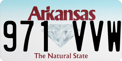AR license plate 971VVW