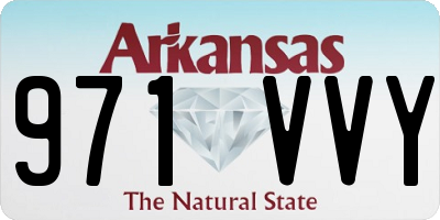 AR license plate 971VVY