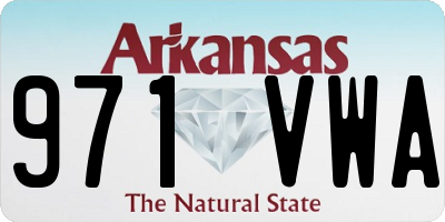 AR license plate 971VWA