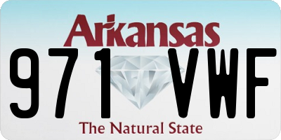 AR license plate 971VWF