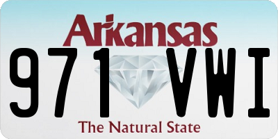 AR license plate 971VWI