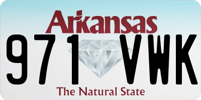 AR license plate 971VWK