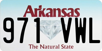 AR license plate 971VWL