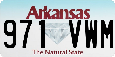 AR license plate 971VWM