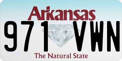 AR license plate 971VWN