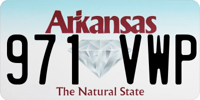 AR license plate 971VWP