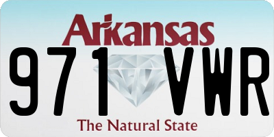 AR license plate 971VWR