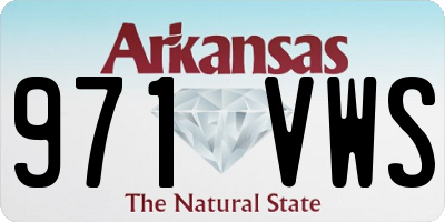 AR license plate 971VWS