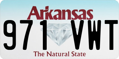AR license plate 971VWT