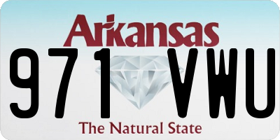 AR license plate 971VWU