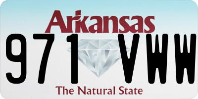 AR license plate 971VWW