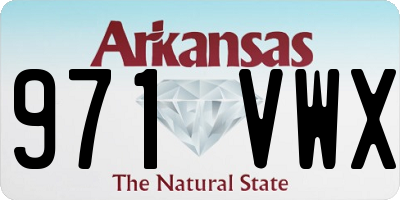 AR license plate 971VWX