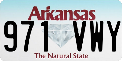 AR license plate 971VWY