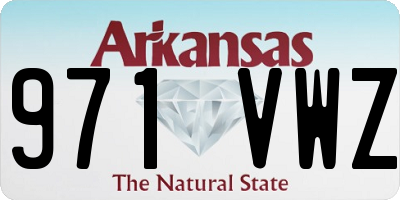 AR license plate 971VWZ