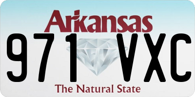 AR license plate 971VXC