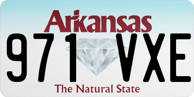 AR license plate 971VXE