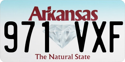 AR license plate 971VXF