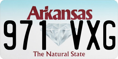 AR license plate 971VXG
