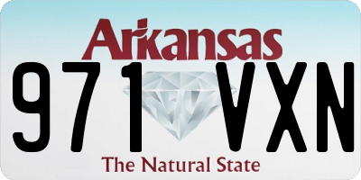 AR license plate 971VXN