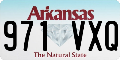 AR license plate 971VXQ