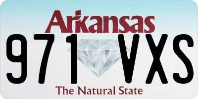 AR license plate 971VXS
