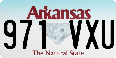 AR license plate 971VXU
