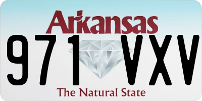 AR license plate 971VXV