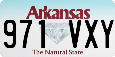 AR license plate 971VXY