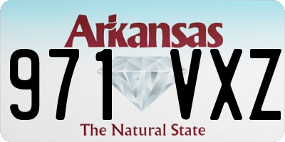 AR license plate 971VXZ