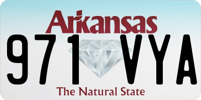 AR license plate 971VYA