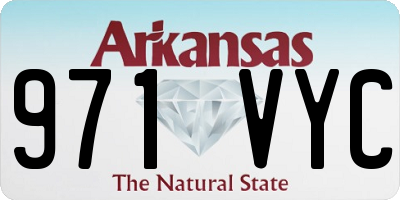 AR license plate 971VYC
