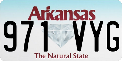 AR license plate 971VYG