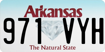 AR license plate 971VYH