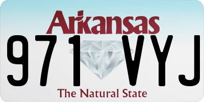 AR license plate 971VYJ