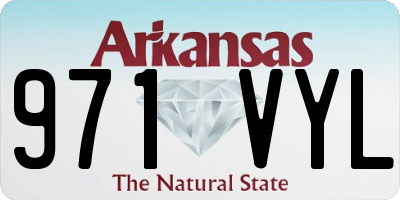 AR license plate 971VYL