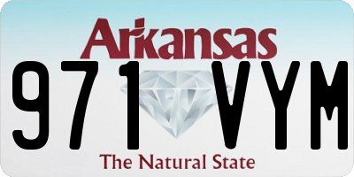 AR license plate 971VYM
