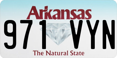 AR license plate 971VYN