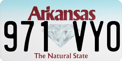 AR license plate 971VYO