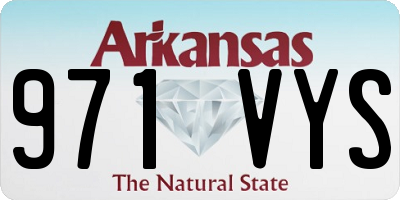 AR license plate 971VYS