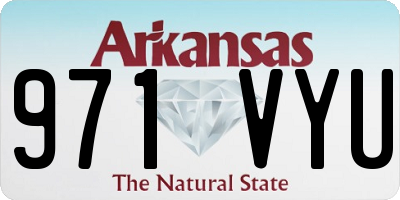 AR license plate 971VYU