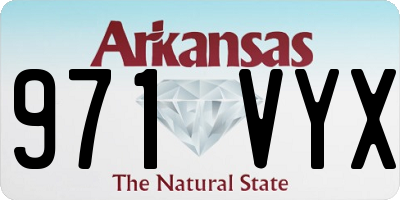 AR license plate 971VYX