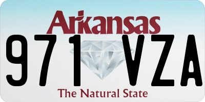 AR license plate 971VZA