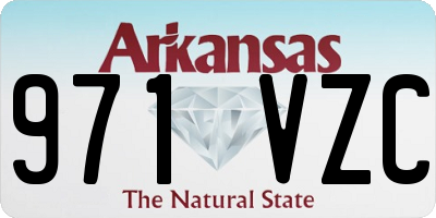 AR license plate 971VZC