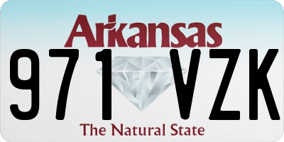 AR license plate 971VZK