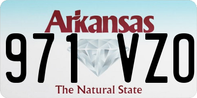 AR license plate 971VZO