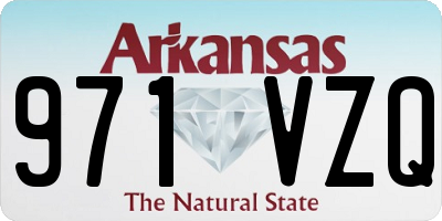 AR license plate 971VZQ