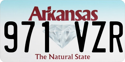 AR license plate 971VZR
