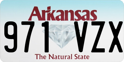 AR license plate 971VZX